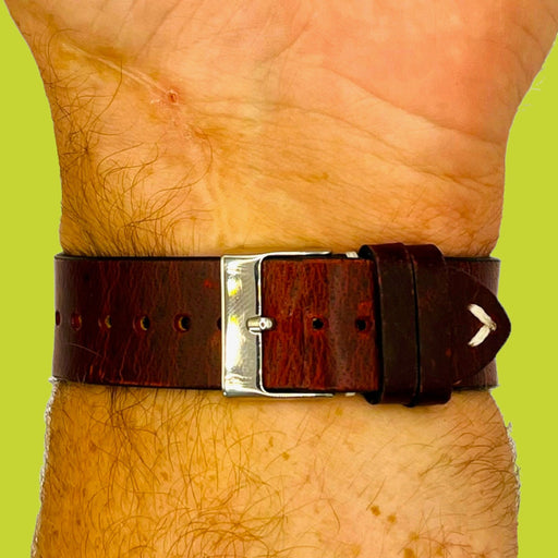 red-wine-google-pixel-watch-watch-straps-nz-vintage-leather-watch-bands-aus