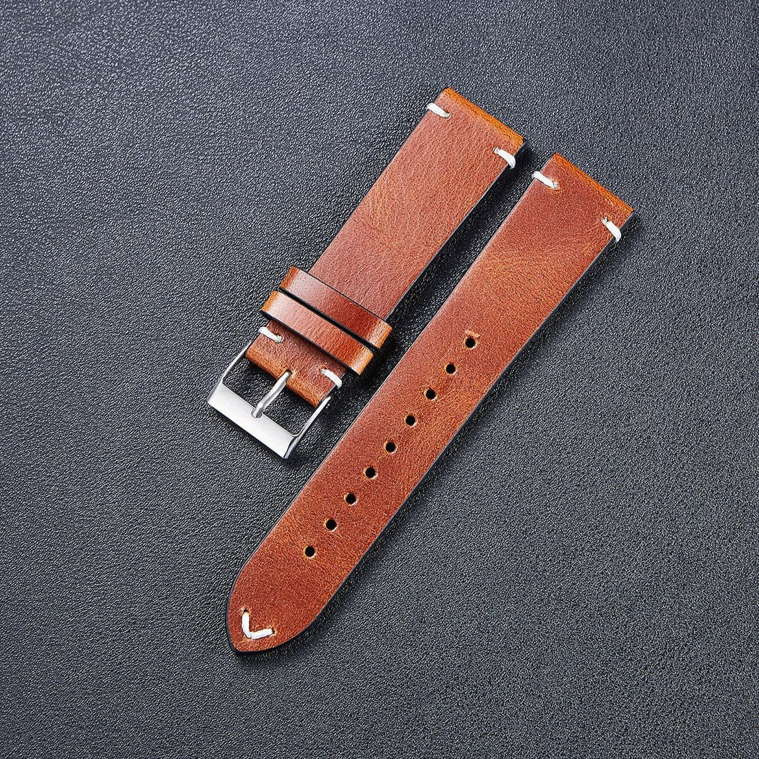 brown-garmin-forerunner-265s-watch-straps-nz-vintage-leather-watch-bands-aus