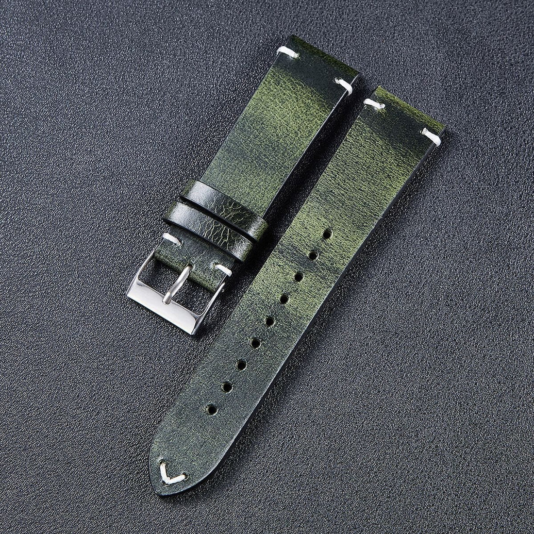 green-garmin-forerunner-255-watch-straps-nz-vintage-leather-watch-bands-aus