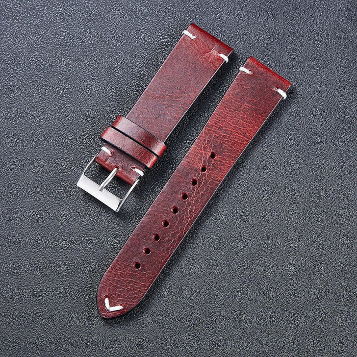 red-wine-samsung-galaxy-watch-3-(45mm)-watch-straps-nz-vintage-leather-watch-bands-aus