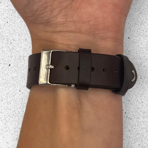 dark-brown-samsung-galaxy-watch-5-pro-(45mm)-watch-straps-nz-vintage-leather-watch-bands-aus