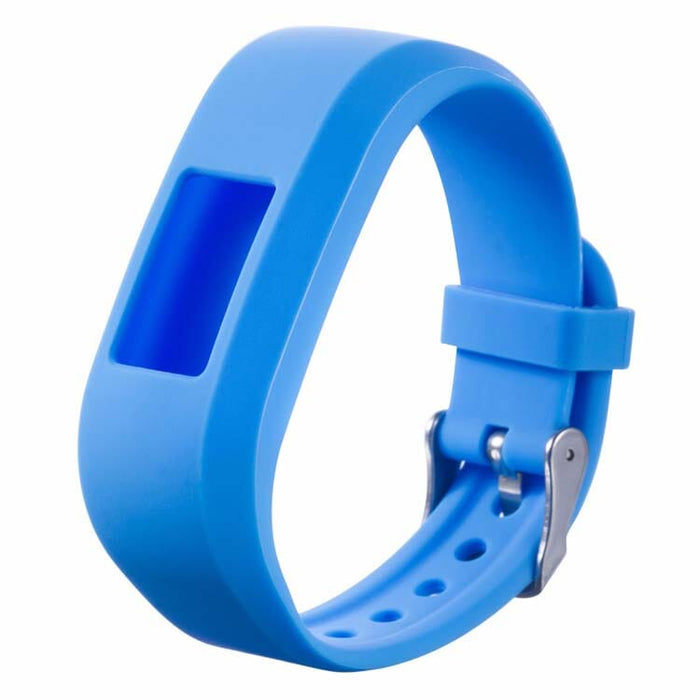 Blue Grey Replacement Silicone Watch Strap compatible with the Garmin Vivofit 3/JR & JR2 NZ