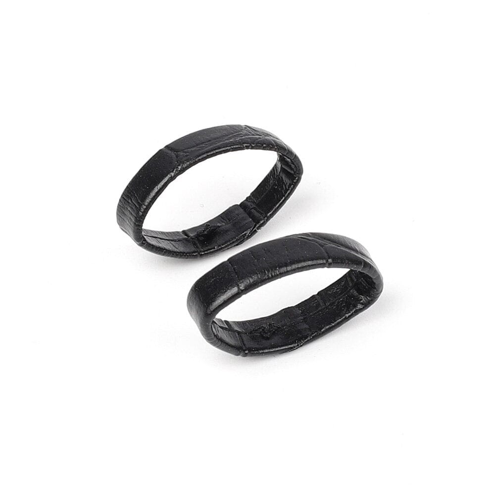 Pair of Leather Watch Strap Band Keepers Loops Compatible with the Garmin MARQ Golfer (Gen 2)