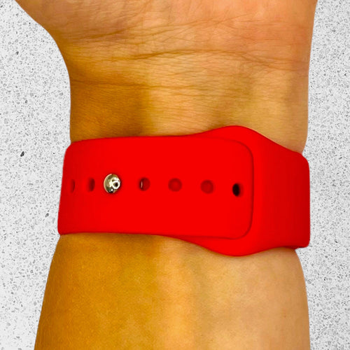 red-samsung-galaxy-watch-6-(40mm)-watch-straps-nz-silicone-button-watch-bands-aus